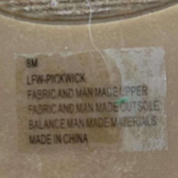 London Fog espadrilles shoes lacy fabric upper. Faux patent upper size 8 M - Picture 9 of 11